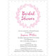 Pink Bridal Shower Wreath Invitations Image 5 of 6